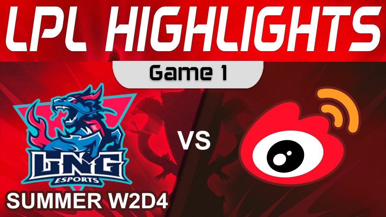 LNG vs WBG Highlights Game 1 LPL Summer Season 2023 W1D4 LNG Esports vs Weibo Gaming by Onivia thumbnail