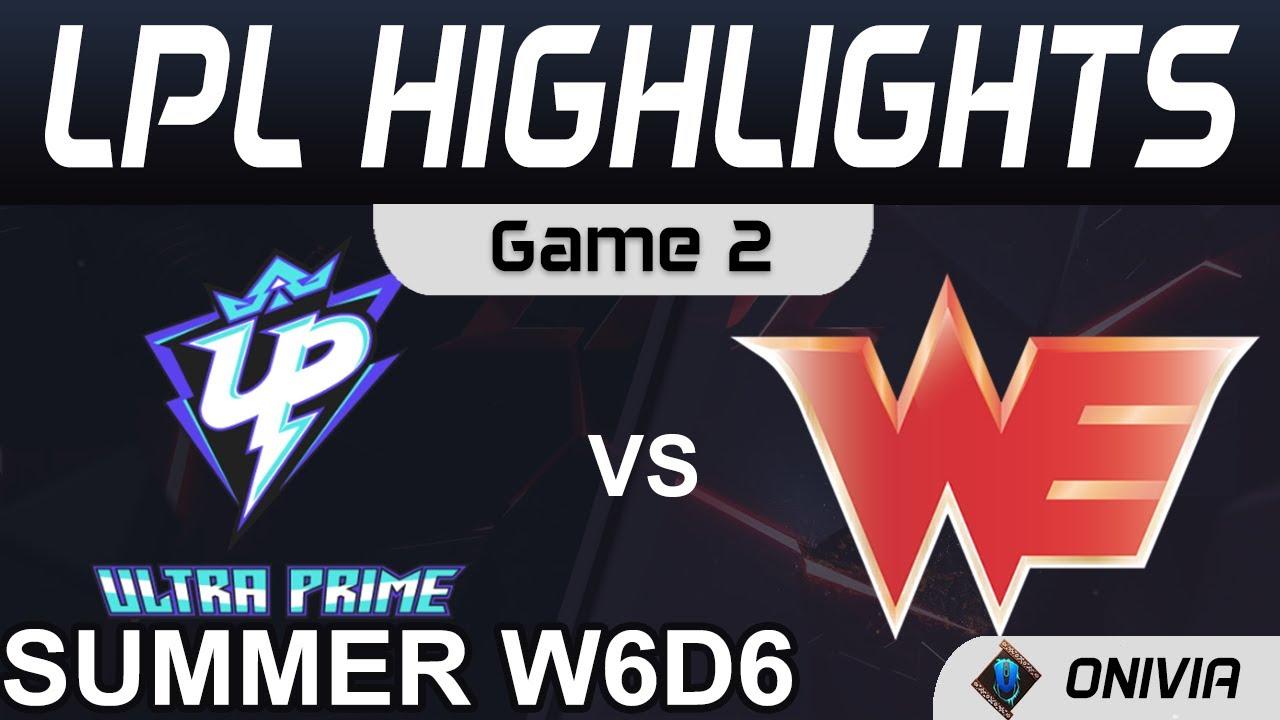 UP vs WE Highlights Game 2 LPL Summer Season 2021 W6D6 Ultra Prime vs Team WE by Onivia thumbnail