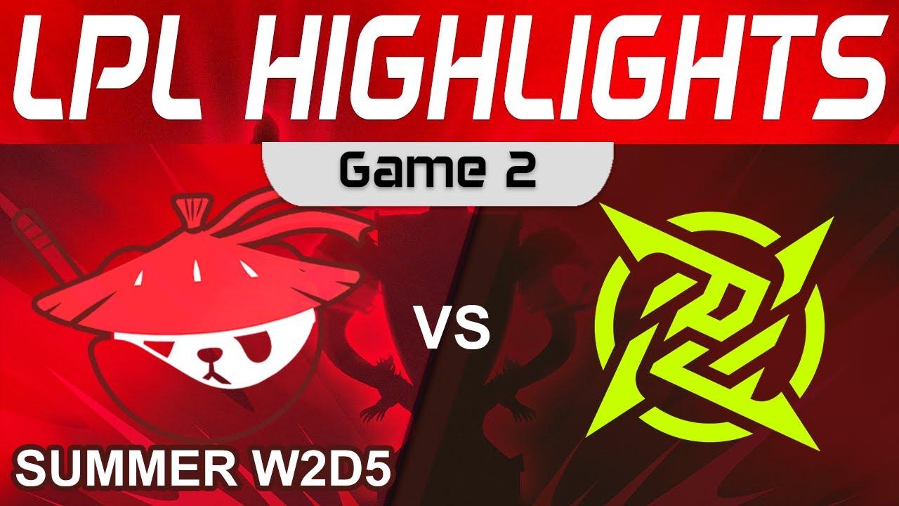 AL vs NIP Highlights Game 2 LPL Summer Season 2023 W2D5 Anyone's Legend vs Ninjas in Pyjamas thumbnail