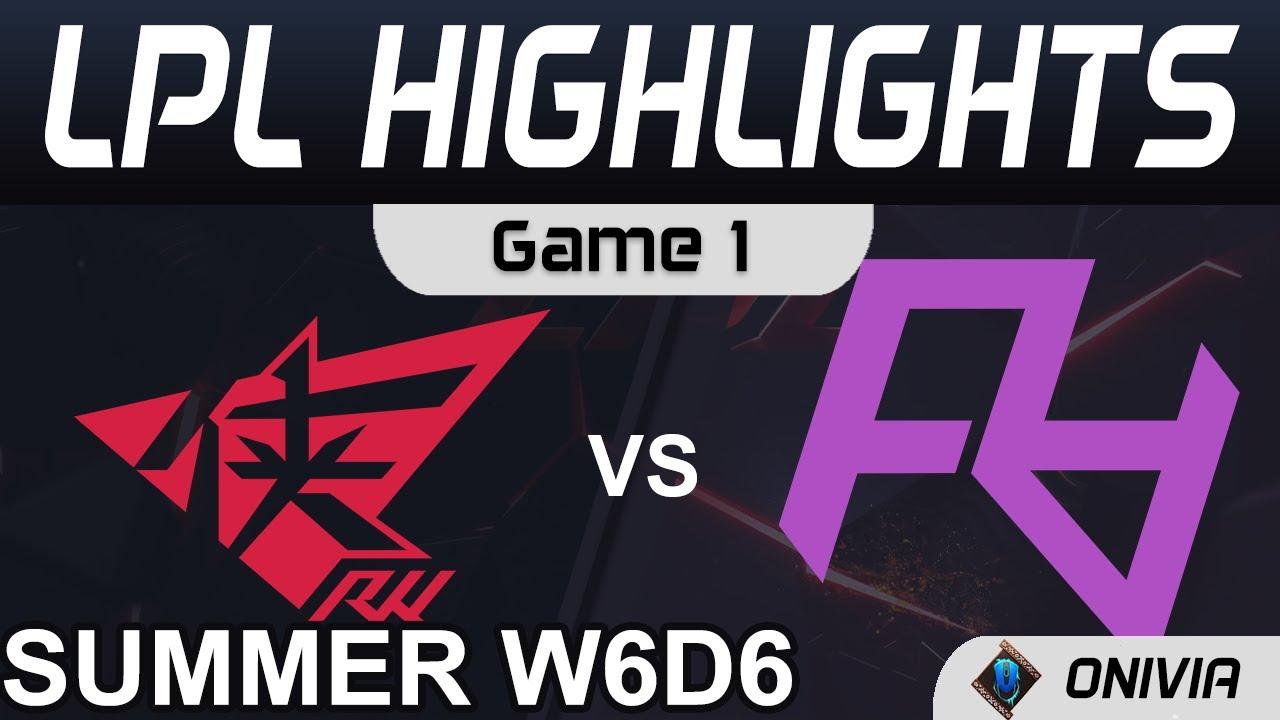 RW vs RA Highlights Game 1 LPL Summer Season 2021 W6D6 Rogue Warriors vs Rare Atom by Onivia thumbnail