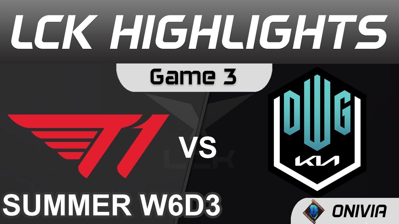 T1 vs DK Highlights Game 3 LCK Summer Season 2021 W6D3 T1 vs DWG KIA by Onivia thumbnail