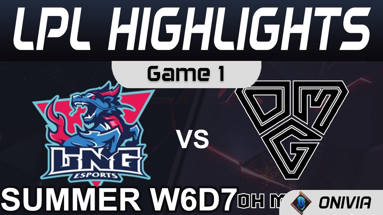 LNG vs OMG Highlights Game 1 LPL Summer Season 2021 W6D7 LNG Esports vs Oh My God by Onivia thumbnail