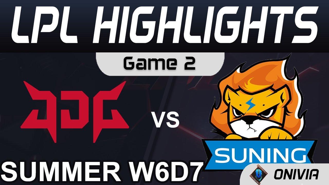 JDG vs SN Highlights Game 2 LPL Summer Season 2021 W6D7 JD Gaming vs Suning by Onivia thumbnail