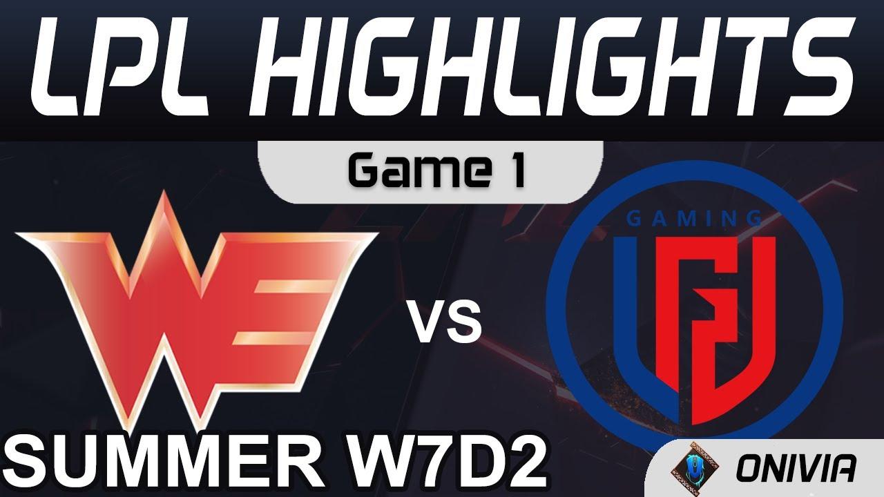 WE vs LGD Highlights Game 1 LPL Summer Season 2021 W7D2 Team WE vs LGD Gaming by Onivia thumbnail