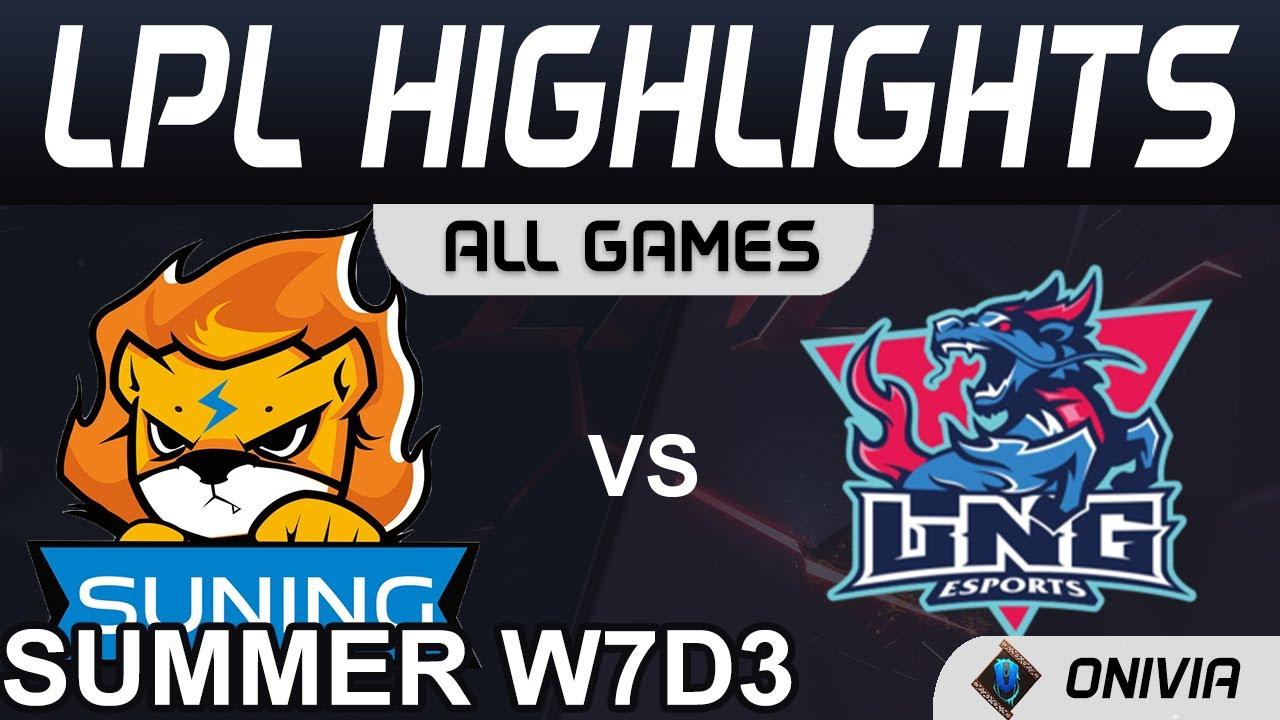 SN vs LNG Highlights ALL GAMES LPL Summer Season 2021 W7D3 Suning vs LNG Esports by Onivia thumbnail