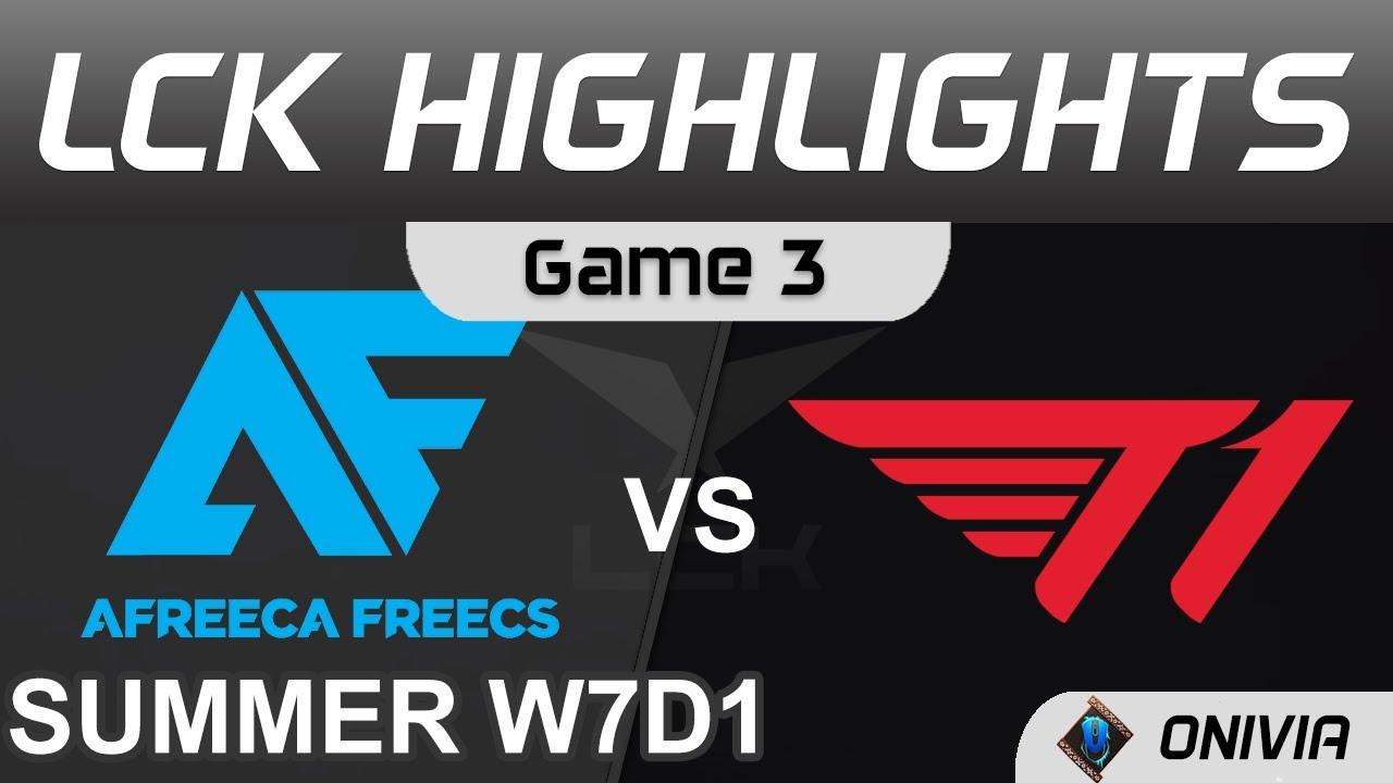 AF vs T1 Highlights Game 3 LCK Summer Season 2021 W7D1 Afreeca Freecs vs T1 by Onivia thumbnail