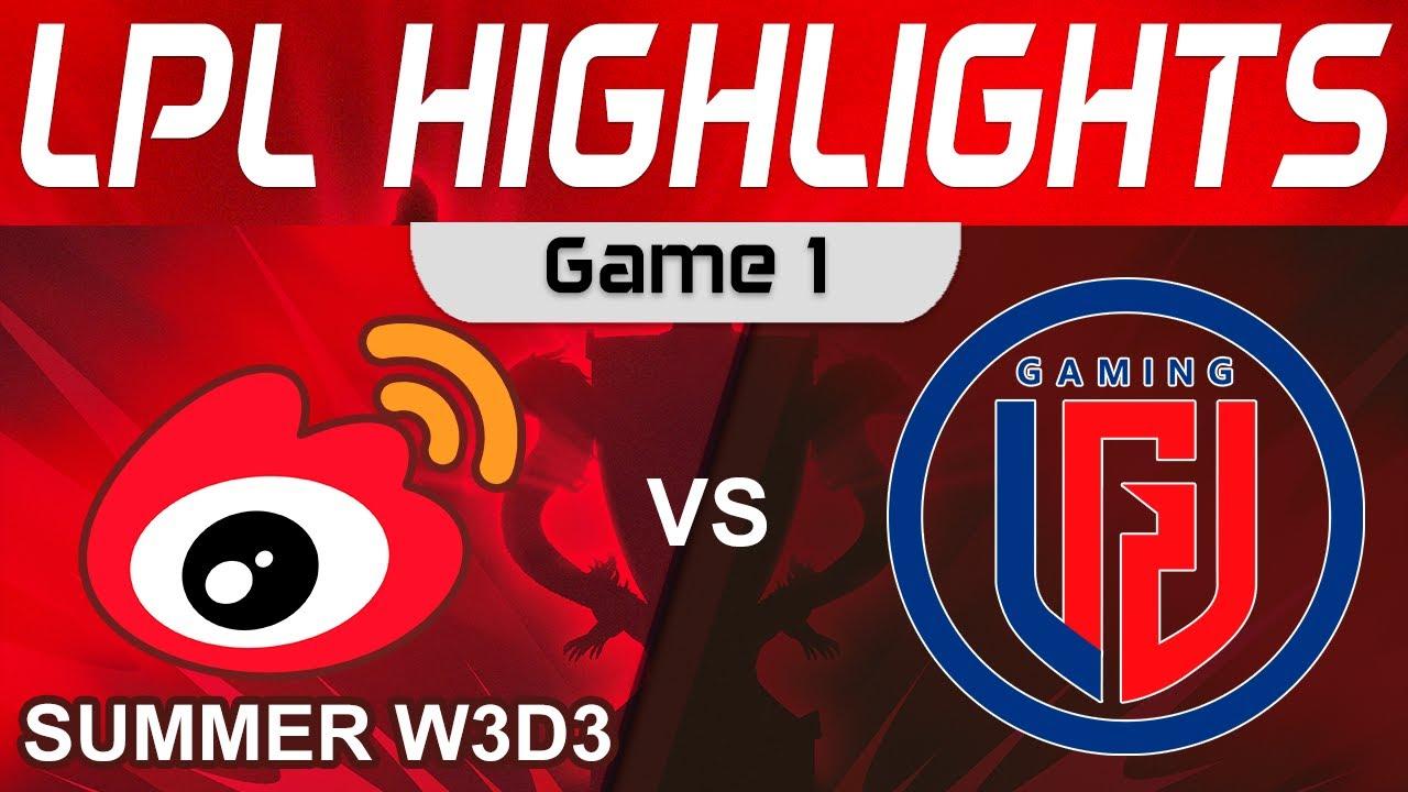 WBG vs LGD Highlights Game 1 LPL Summer Season 2023 W3D3 Weibo Gaming vs LGD Gaming by Onivia thumbnail