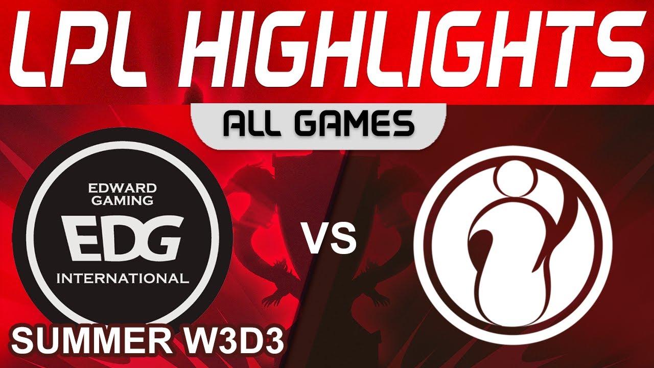 EDG  vs IG Highlights ALL GAMES LPL Summer Season 2023 W3D3 EDward Gaming vs Invictus Gaming thumbnail