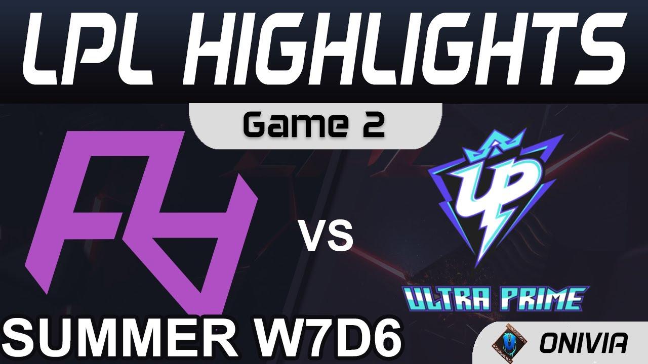 RA vs UP Highlights Game 2 LPL Summer Season 2021 W7D6 Rare Atom vs Ultra Prime by Onivia thumbnail