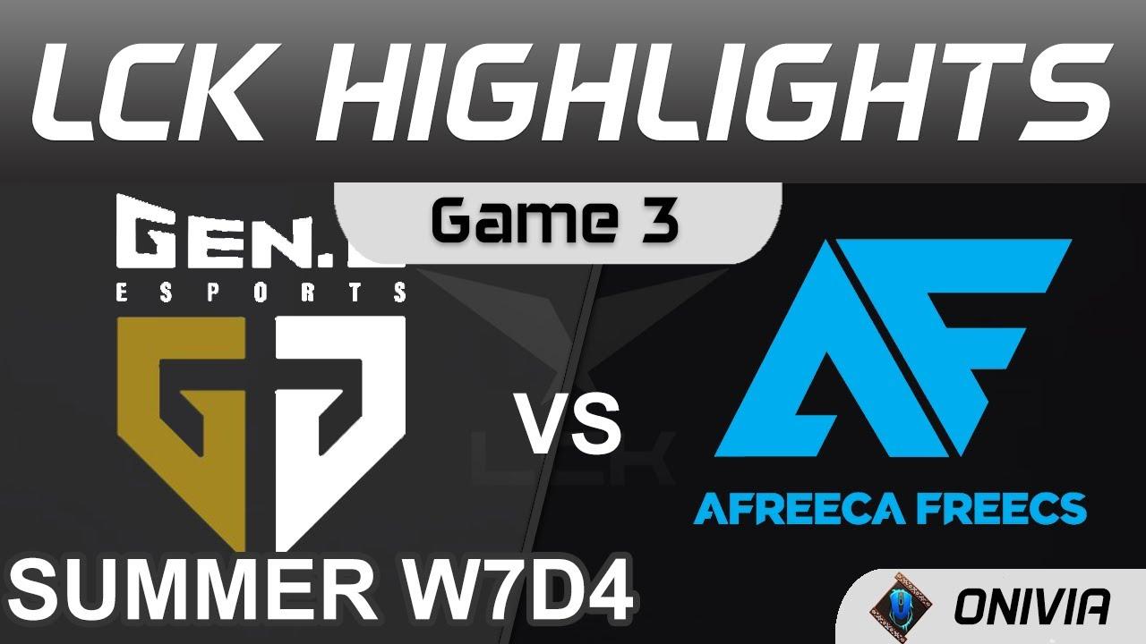 GEN vs AF Highlights Game 3 LCK Summer Season 2021 W7D4 Gen G vs Afreeca Freecs by Onivia thumbnail