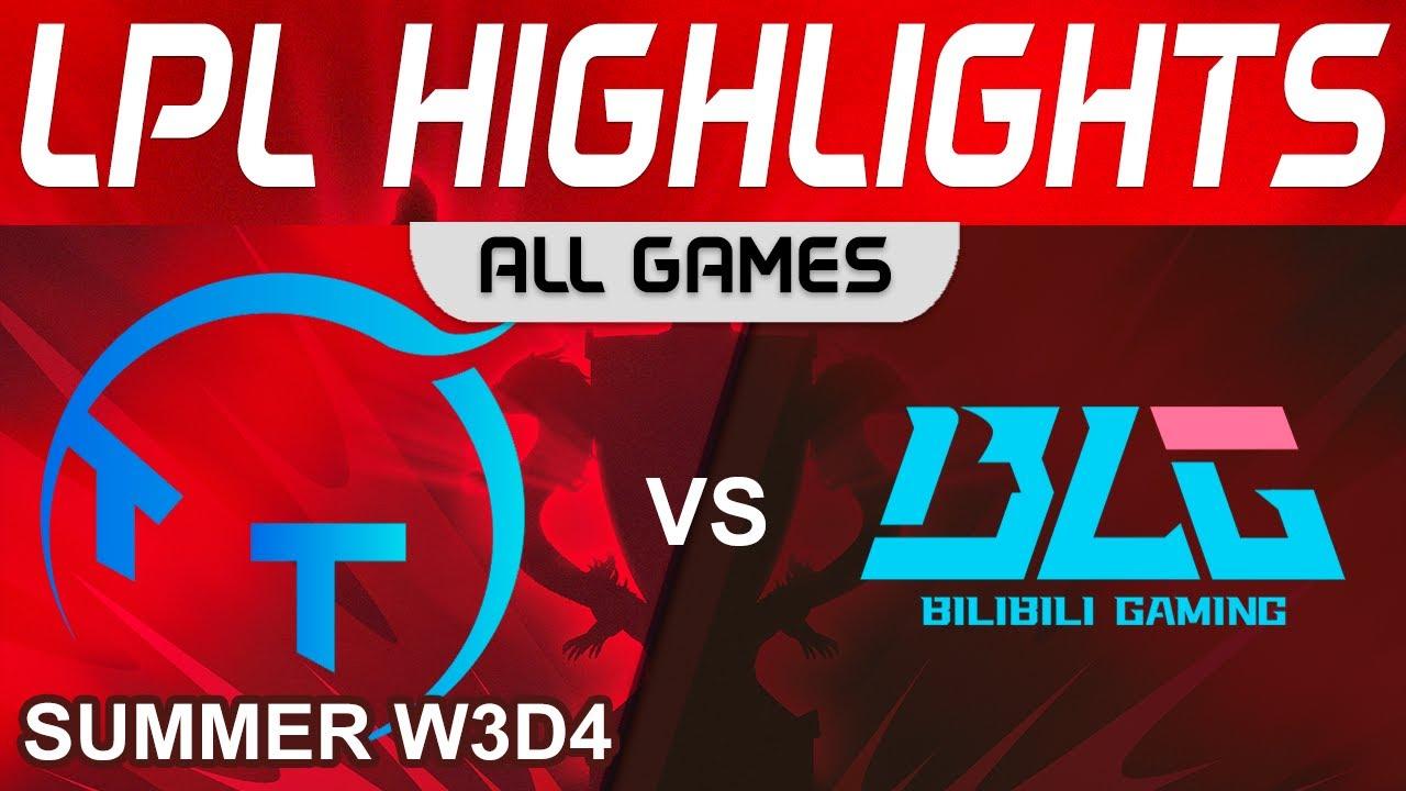 TT vs BLG Highlights ALL GAMES LPL Summer Season 2023 W3D4 ThunderTalk Gaming vs Bilibili Gaming thumbnail