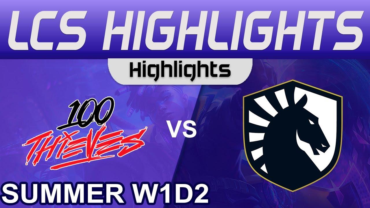 100 vs TL Highlights LCS Summer Season 2023 W1D2 100 Thieves vs Team Liquid by Onivia thumbnail