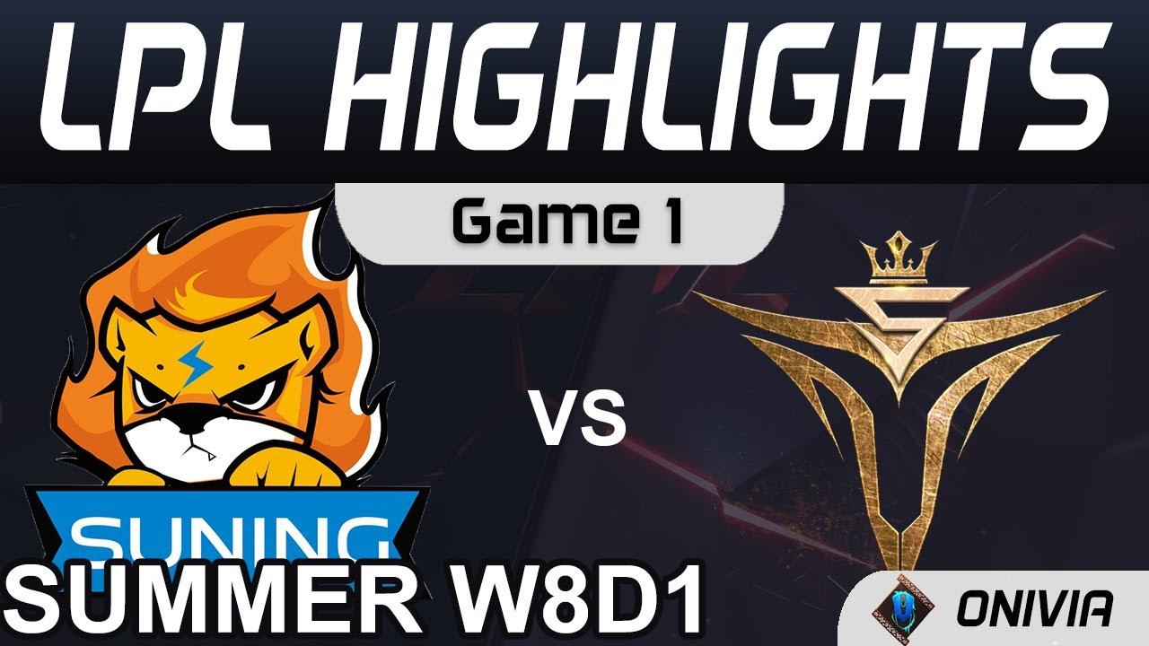 SN vs V5 Highlights Game 1 LPL Summer Season 2021 W8D1 Suning vs Victory Five by Onivia thumbnail