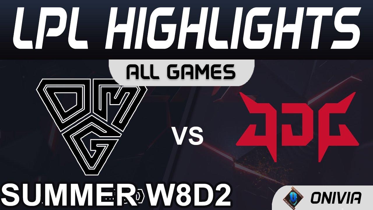 OMG vs JDG ighlights ALL GAMES LPL Summer Season 2021 W8D2 Oh My God vs JD Gaming by Onivia thumbnail