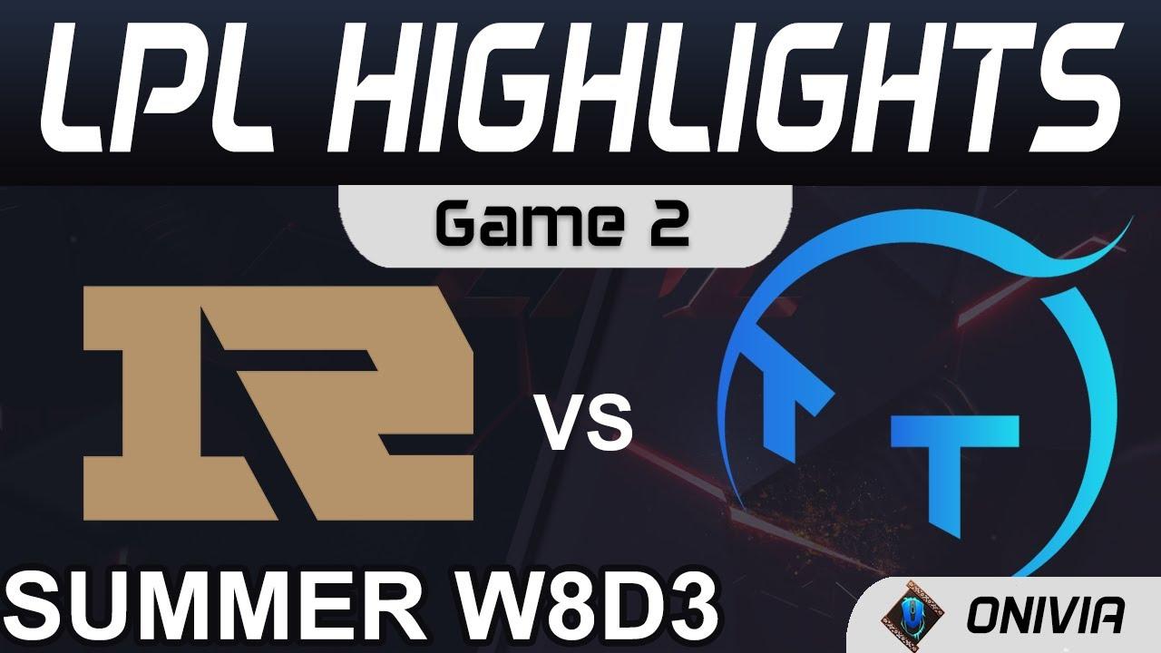 RNG vs TT ighlights Game 2 LPL Summer Season 2021 W8D3 Royal Never Give Up vs ThunderTalk Gaming by thumbnail