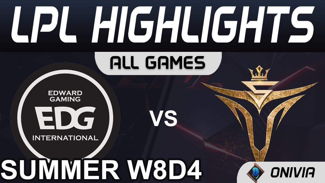 EDG vs V5 highlights  ALL GAMES  LPL Summer Season 2021 W8D4 EDward Gaming vs Victory Five by Onivia thumbnail