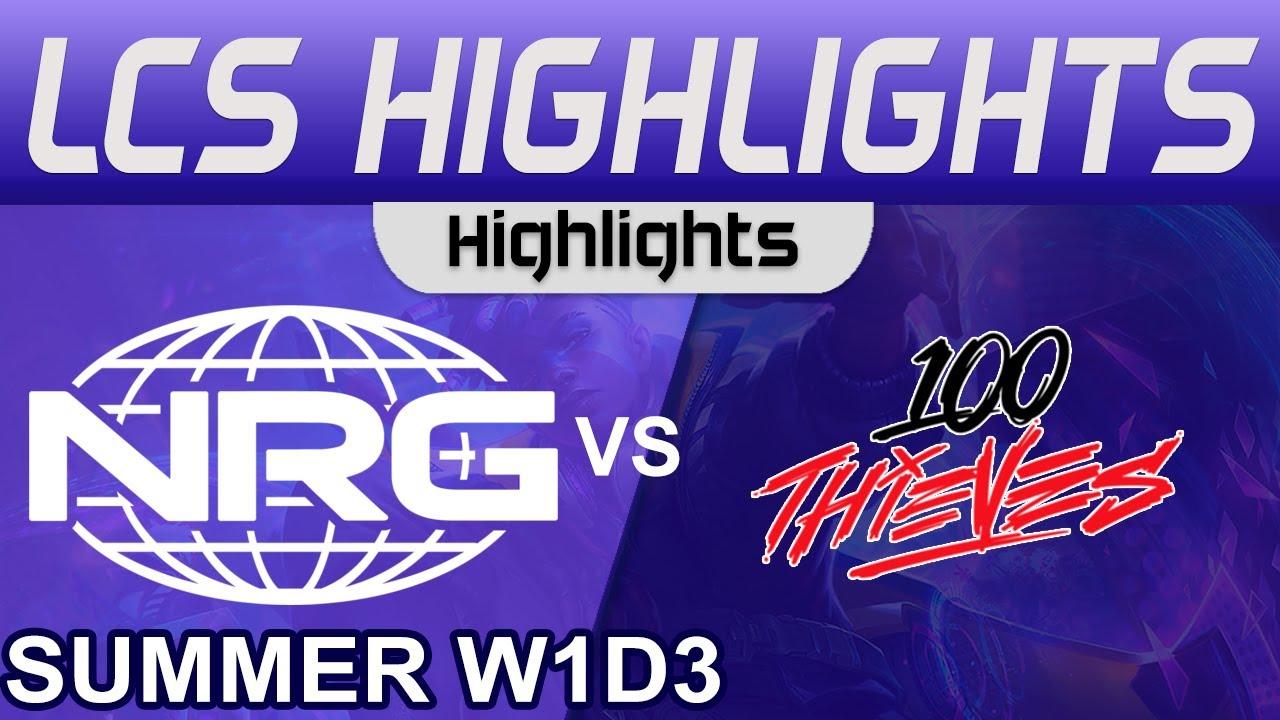 NRG vs 100 Highlights LCS Summer Season 2023 W1D3 NRG vs 100 Thieves by Onivia thumbnail