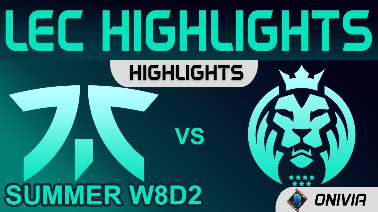 FNC vs MAD Highlights LEC Summer Season 2021 W8D2 Fnatic vs MAD Lions by Onivia thumbnail