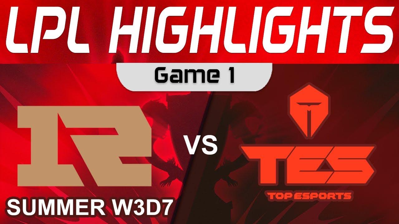 RNG vs TES Highlights Game 1 LPL Summer Season 2023 W3D7 Royal Never Give Up vs Top Esports thumbnail