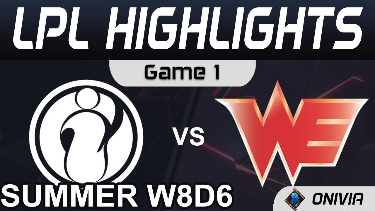 IG vs WE Highlights Game 1 LPL Summer Season 2021 W8D6 Invictus Gaming vs Team WE by Onivia thumbnail