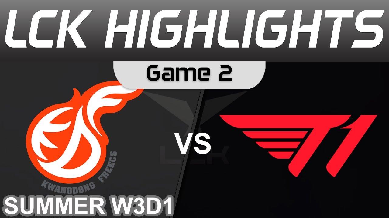 KDF vs T1 Highlights Game 2 LCK Summer Season 2023 W3D1 Kwangdong Freecs vs T1 by Onivia thumbnail