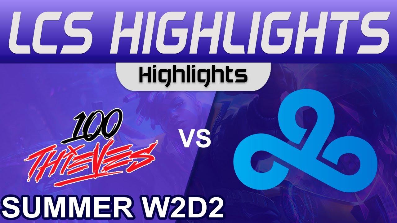 100 vs C9 Highlights LCS Summer Season 2023 W2D2 100 Thieves vs Cloud9 by Onivia thumbnail