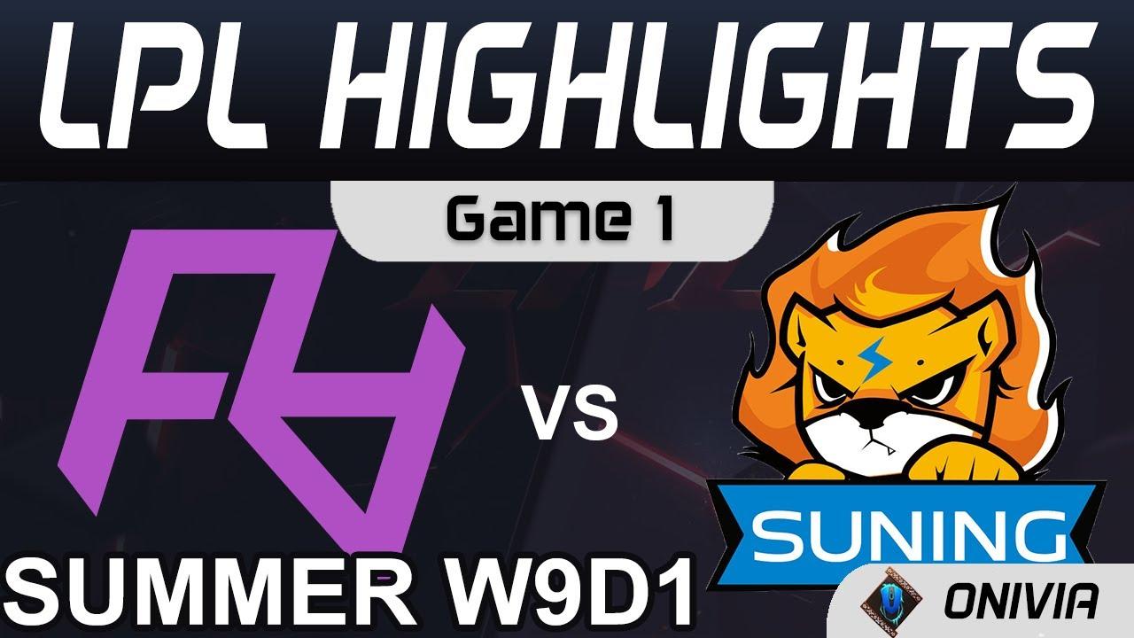 RA vs SN Highlights Game 1 LPL Summer Season 2021 W9D1 Rare Atom vs Suning by Onivia thumbnail