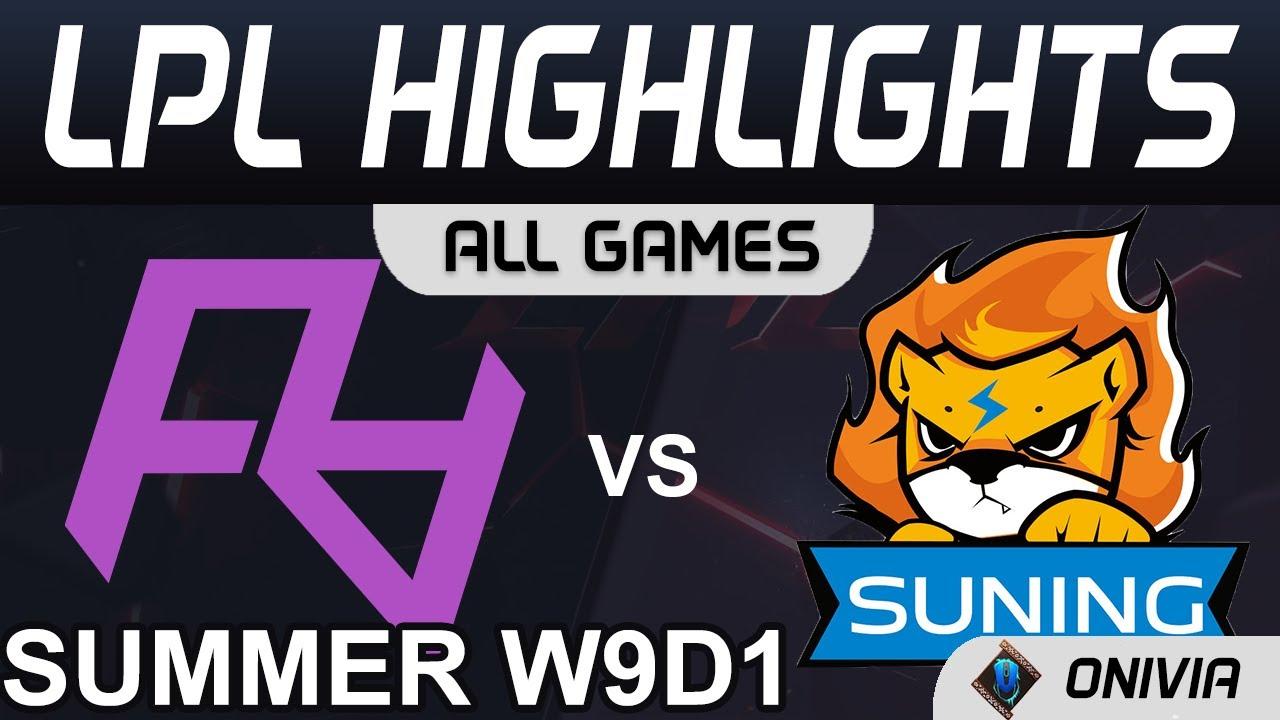 RA vs SN Highlights ALL GAMES LPL Summer Season 2021 W9D1 Rare Atom vs Suning by Onivia thumbnail