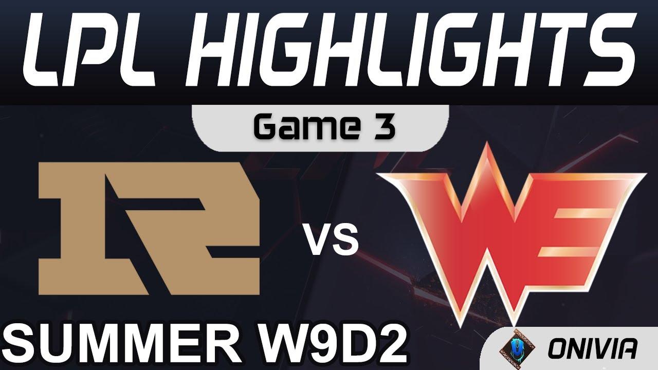 RNG vs WE Highlights Game 3 LPL Summer Season 2021 W9D2 Royal Never Give Up vs Team WE by Onivia thumbnail