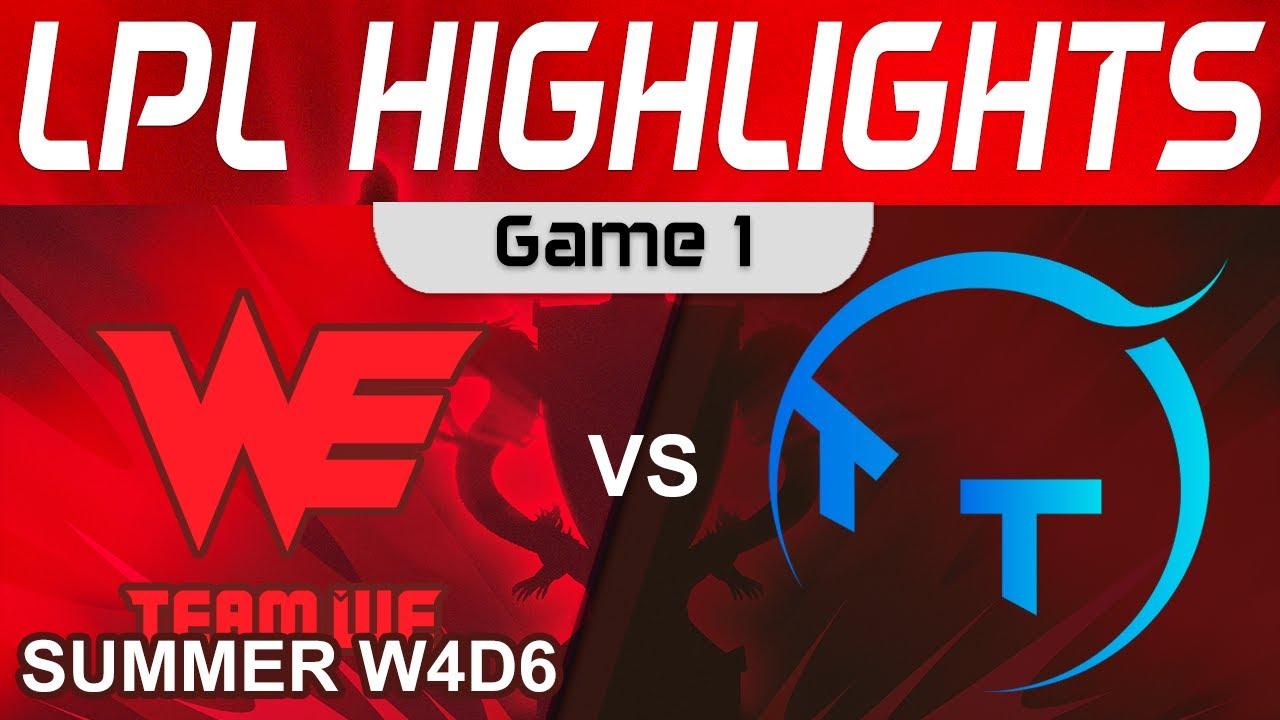 WE vs TT Highlights Game 1 LPL Summer Season 2023 W4D6 Team WE vs ThunderTalk Gaming by Onivia thumbnail