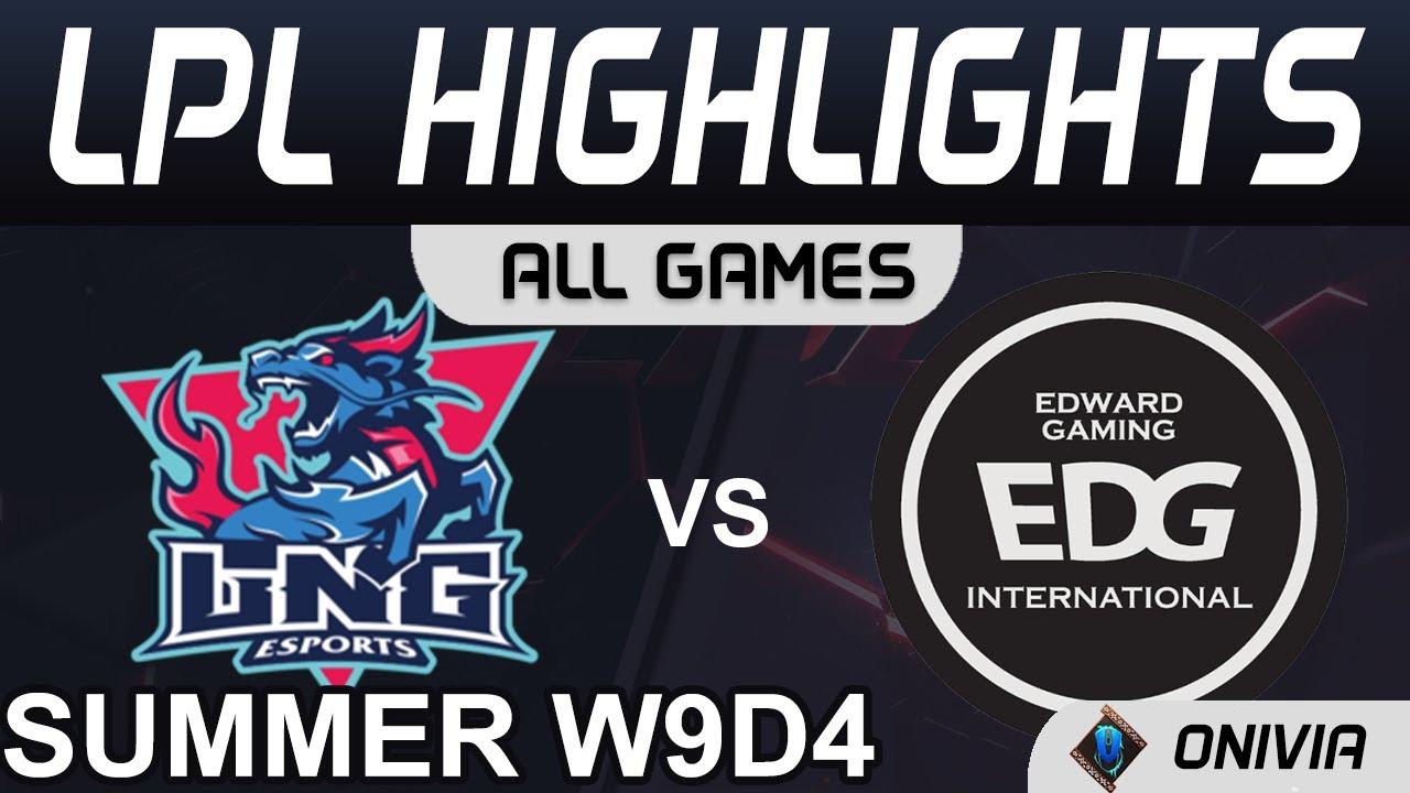 LNG vs EDG Highlights ALL GAMES LPL Summer Season 2021 W9D4 LNG Esports vs EDward Gaming by Onivia thumbnail