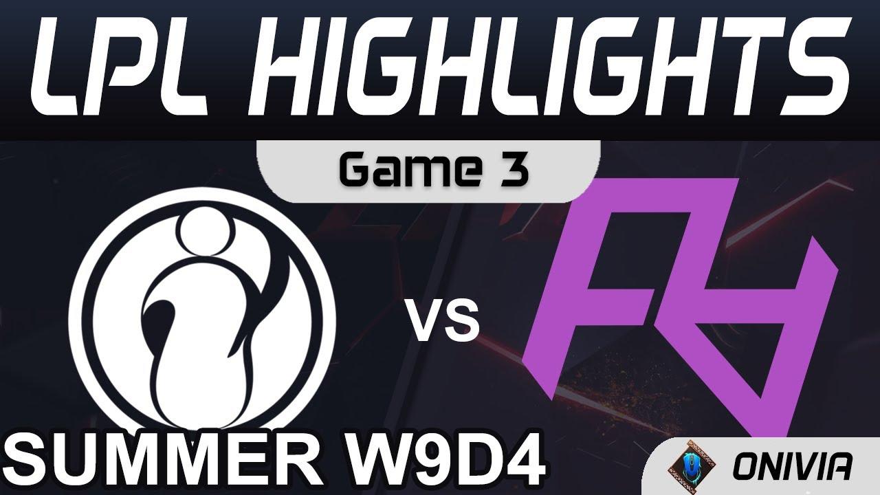 IG vs RA Highlights Game 3 LPL Summer Season 2021 W9D4 Invictus Gaming vs Rare Atom by Onivia thumbnail