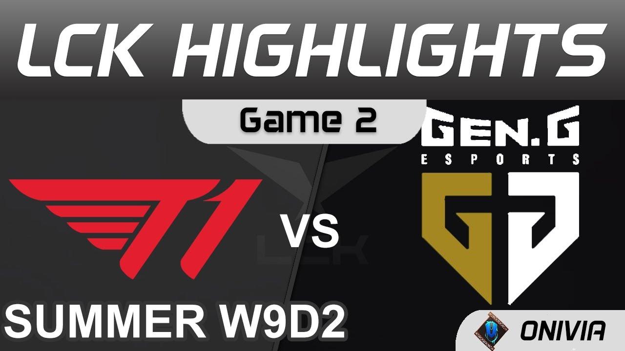 T1 vs GEN Highlights Game 2 LCK Summer Season 2021 W9D2 T1 vs Gen G by Onivia thumbnail