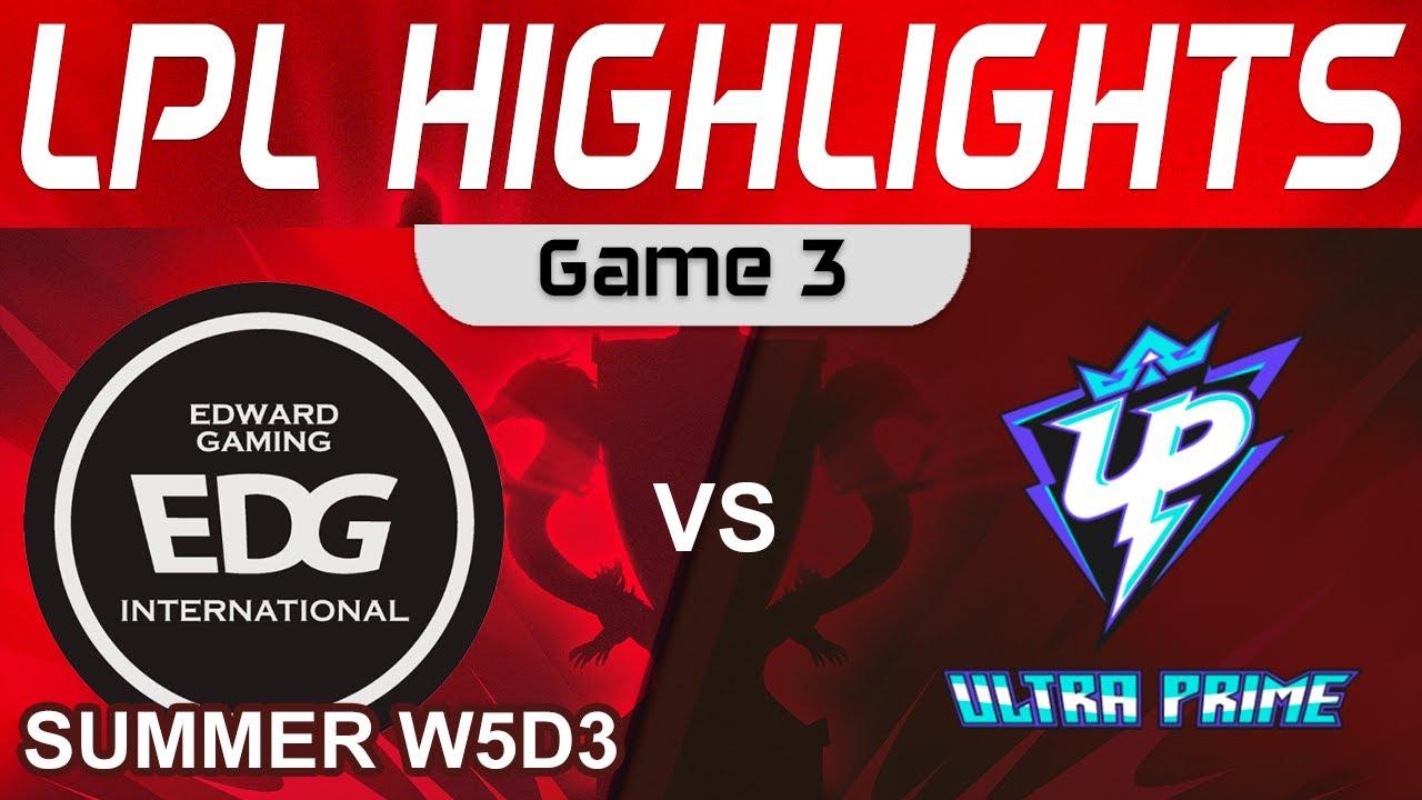 EDG vs UP Highlights Game 3 LPL Summer Season 2023 W5D3 EDward Gaming vs Ultra Prime by Onivia thumbnail