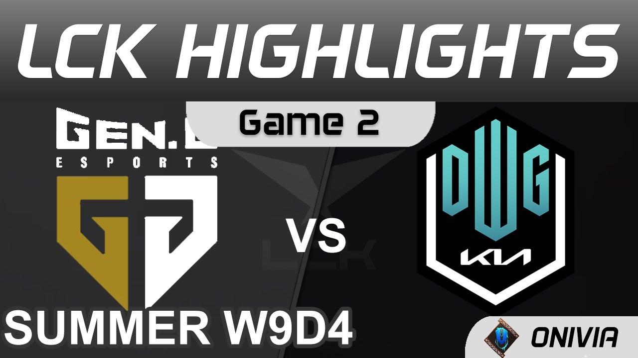 GEN vs DK Highlights Game 2 LCK Summer Season 2021 W9D4 Gen G vs DWG KIA by Onivia thumbnail