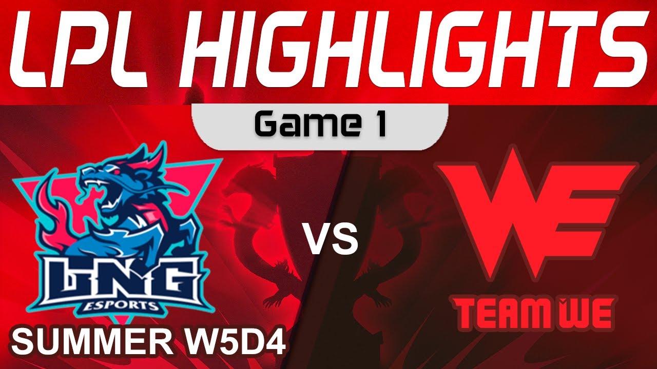 LNG vs WE Highlights Game 1 LPL Summer Season 2023 W5D4 LNG Esports vs Team WE by Onivia thumbnail