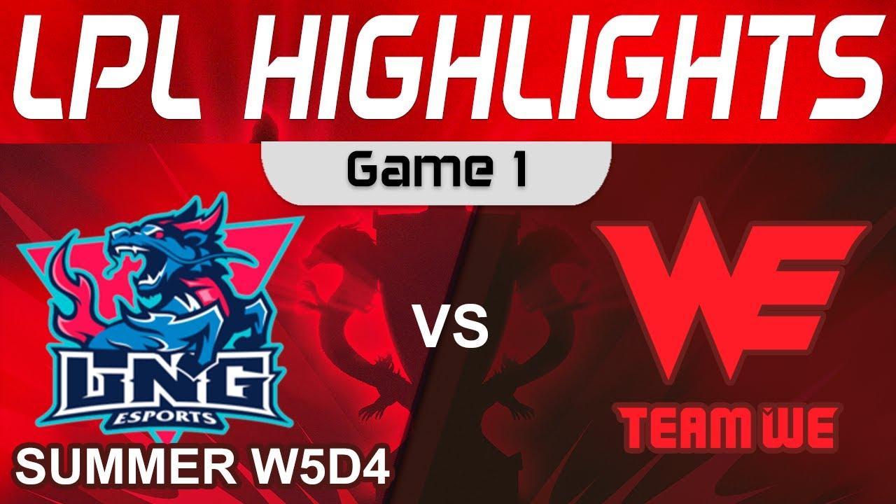 LNG vs WE Highlights Game 1 LPL Summer Season 2023 W5D4 LNG Esports vs Team WE by Onivia thumbnail