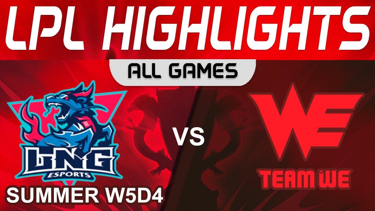 LNG vs WE Highlights ALL GAMES LPL Summer Season 2023 W5D4 LNG Esports vs Team WE by Onivia thumbnail