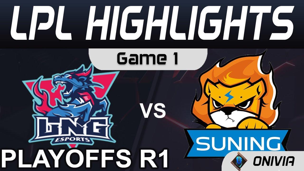 LNG vs SN Highlights Game 1 LPL Summer Playoffs R1 2021 LNG Esports vs Suning by Onivia thumbnail