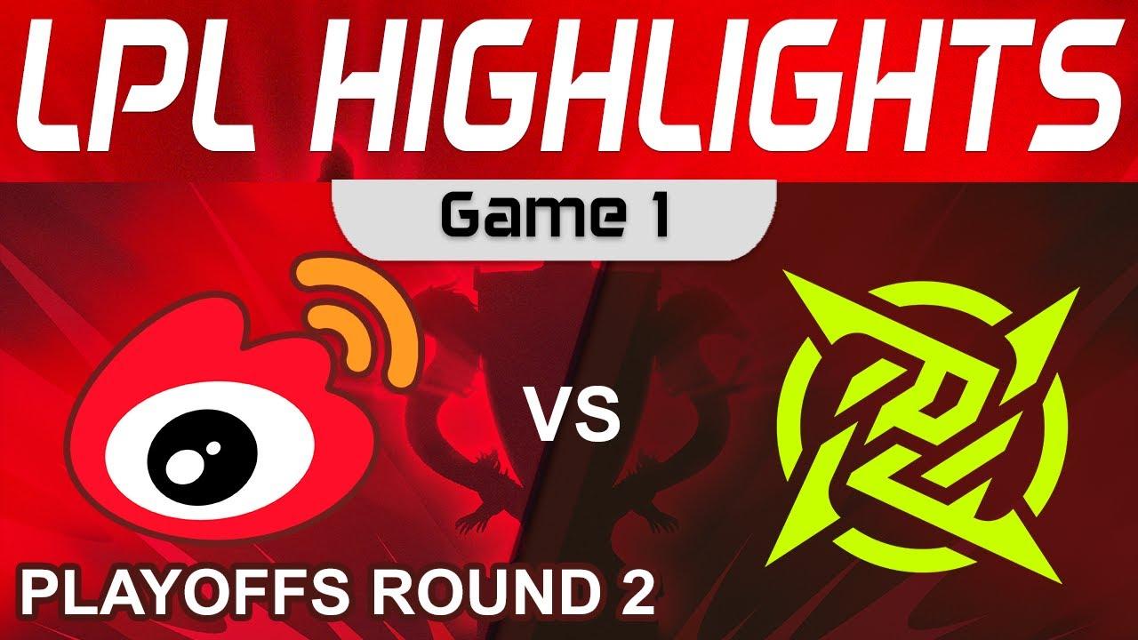 WBG vs NIP Highlights Game 1 LPL Summer Playoffs 2023 Weibo Gaming vs Ninjas in Pyjamas by Onivia thumbnail