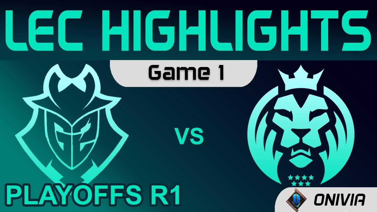 G2 vs MAD Highlights Game 1 Round1 LEC Summer Playoffs 2021 G2 Esports vs MAD Lions by Onivia thumbnail