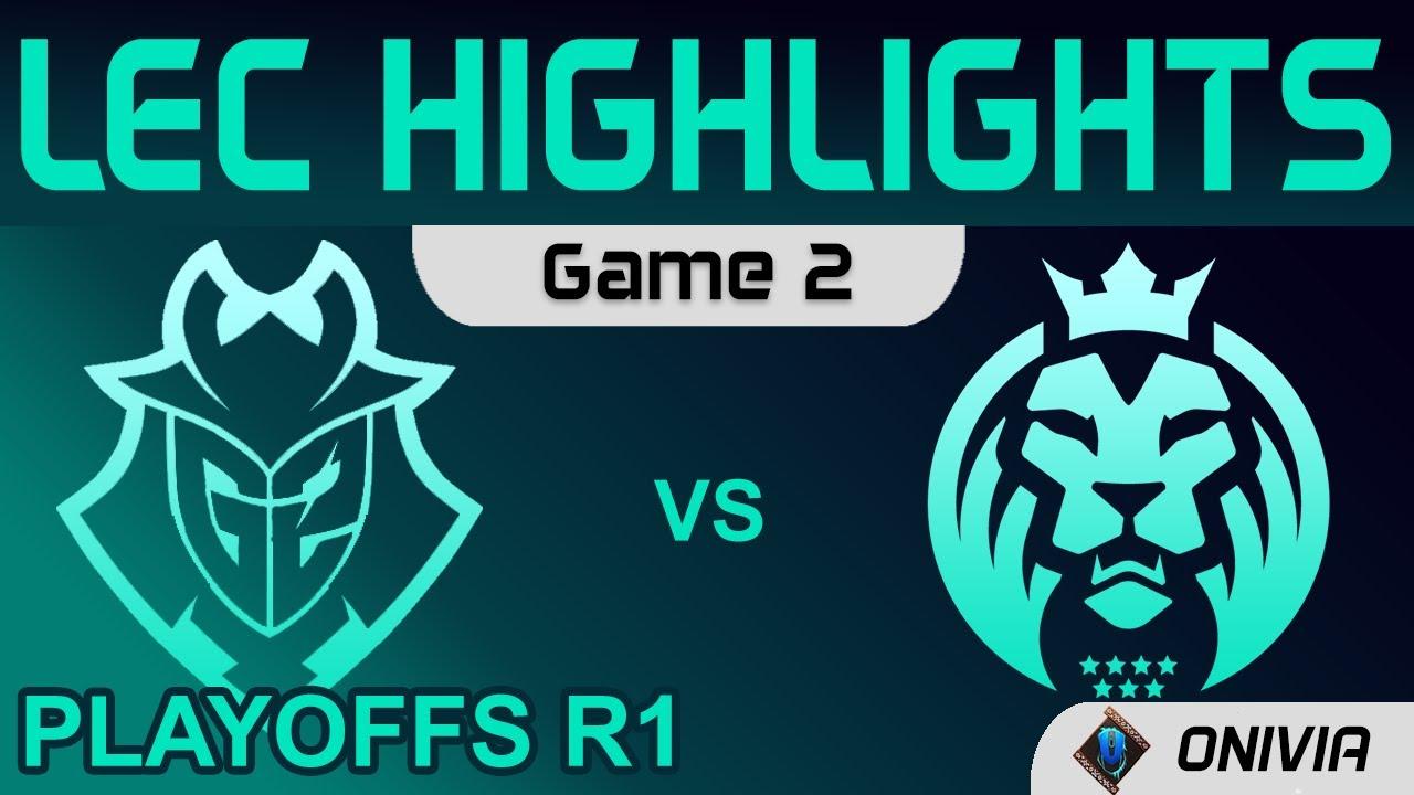 G2 vs MAD Highlights Game 2 Round1 LEC Summer Playoffs 2021 G2 Esports vs MAD Lions by Onivia thumbnail