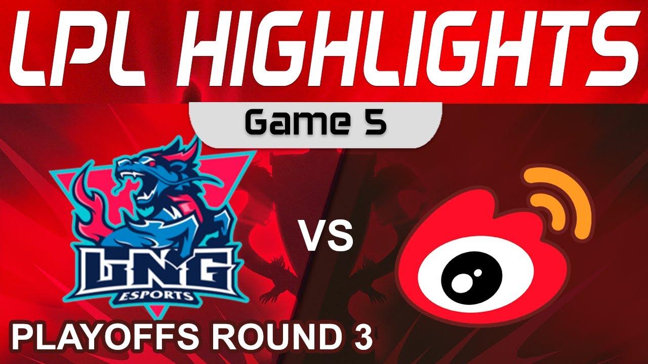 LNG vs WBG Highlights Game 5 LPL Summer Playoffs 2023 LNG Esports vs Weibo Gaming by Onivia thumbnail