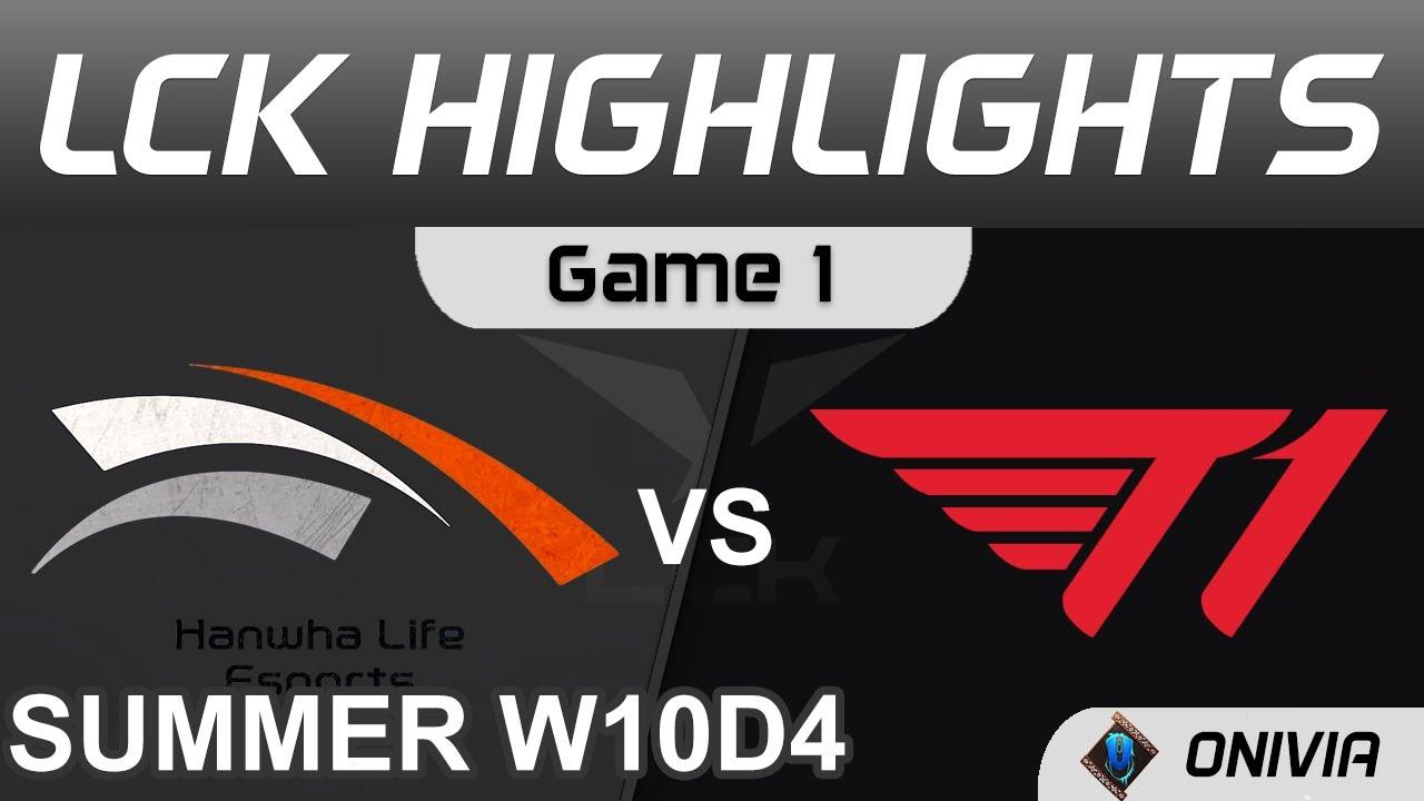 HLE vs T1 Highlights Game 1 LCK Summer Season 2021 W10D4 Hanwha Life Esports vs T1 by Onivia thumbnail