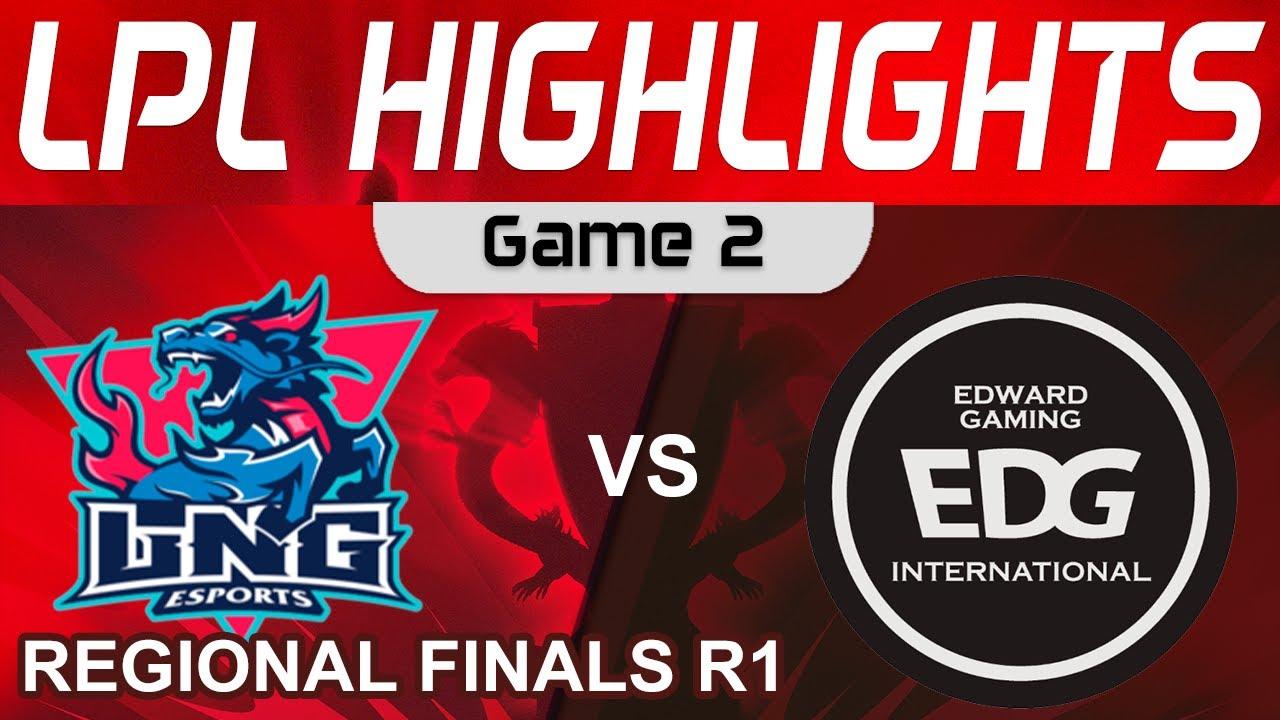 LNG vs EDG Highlights Game 2 LPL Regional Finals R1 2023 LNG Esports vs EDward Gaming by Onivia thumbnail