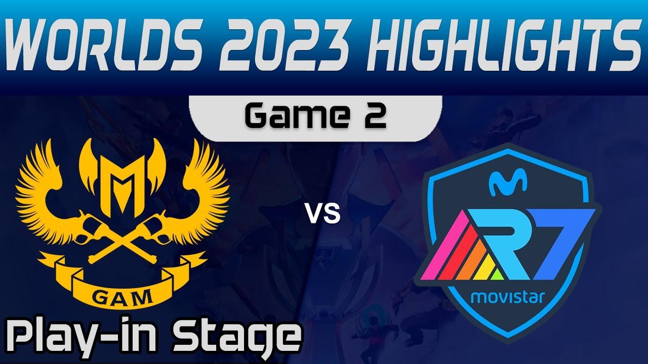 GAM vs R7 Highlights Game 2 Worlds Play in Stage 2023 GAM Esports vs Movistar R7 by Onivia thumbnail