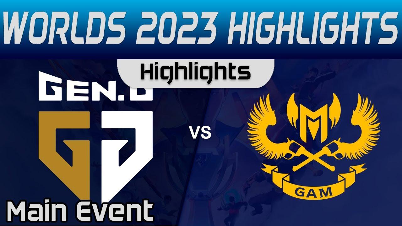 GEN vs GAM Highlights Round 1 Worlds Main Event 2023 Gen G vs GAM Esports by Onivia thumbnail