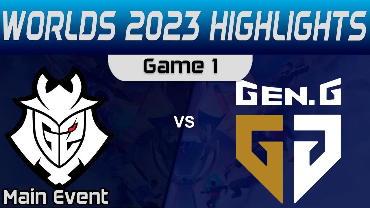 G2 vs GEN Highlights Game 1 R3 Worlds Main Event 2023 G2 Esports vs Gen G by Onivia thumbnail