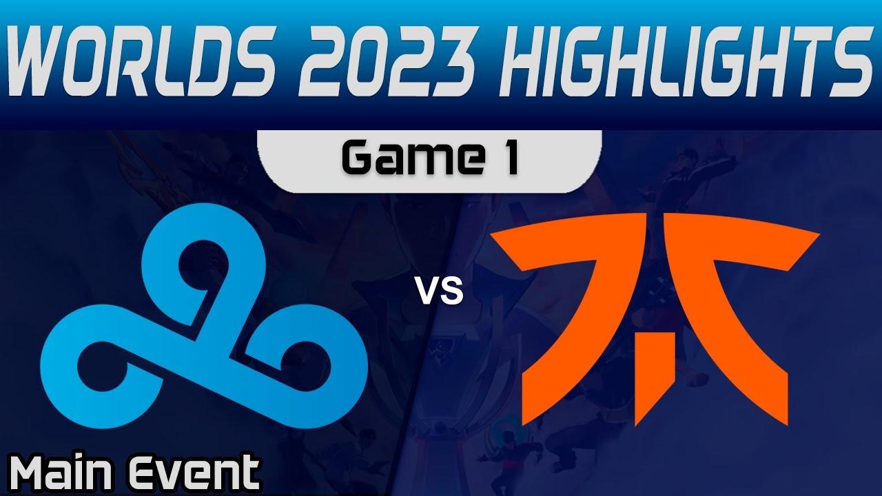 C9 vs FNC Highlights Game 1 R4 Worlds Main Event 2023 Cloud9 vs Fnatic by Onivia thumbnail