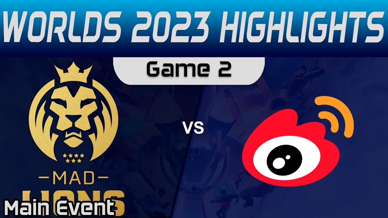 MAD vs WBG Highlights Game 2 R4 Worlds Main Event 2023 MAD Lions vs Weibo Gaming by Onivia thumbnail